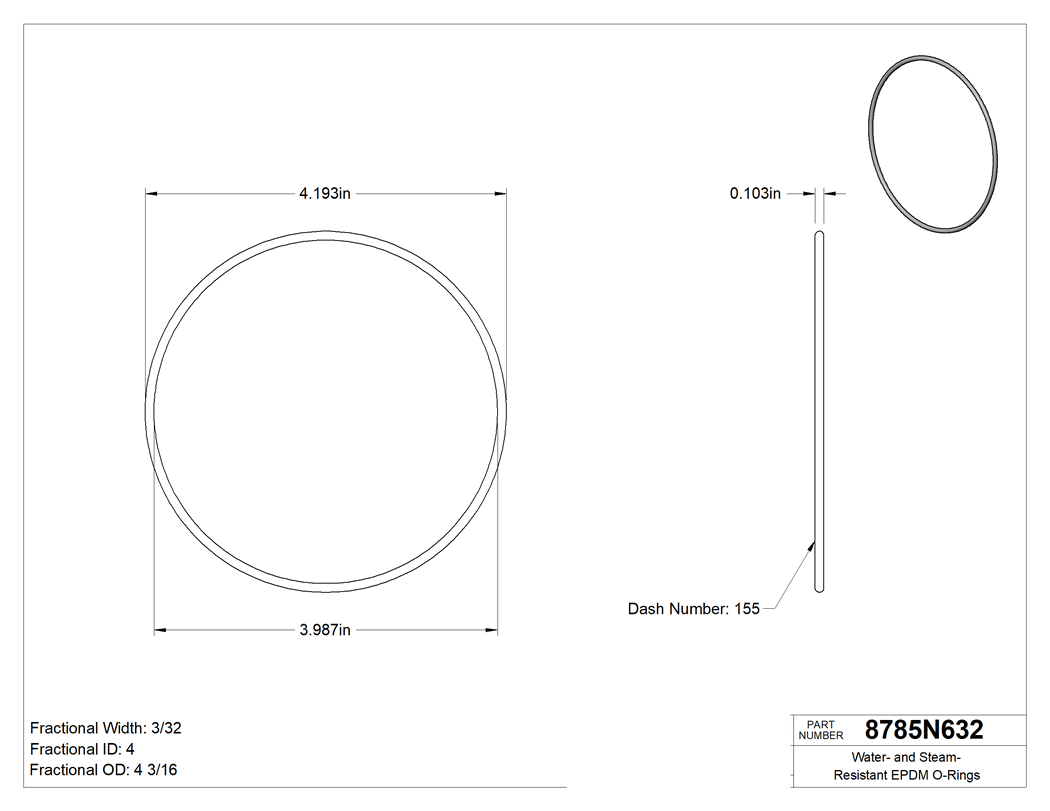 Technical drawing - 8785N632
